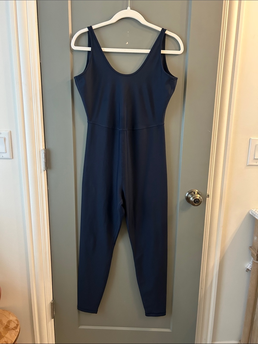 Old Navy Navy Sleeveless Scoop-Neck Jumpsuit size large